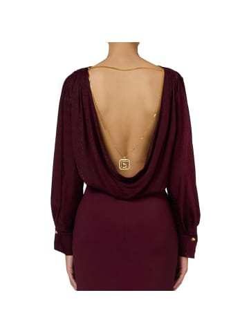 Elisabetta Franchi Bordeaux Damen Bluse