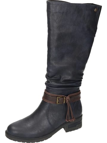 rieker Klassische Stiefel: Wadenhoch in nightblue/schoko