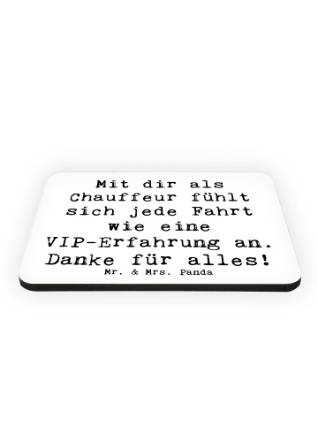 Mr. & Mrs. Panda magnet Spruch VIP Chauffeur mit Spruch in Weiß