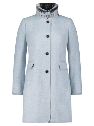Gil Bret Wollmantel mit Stehkragen in Light Turquiose Melange