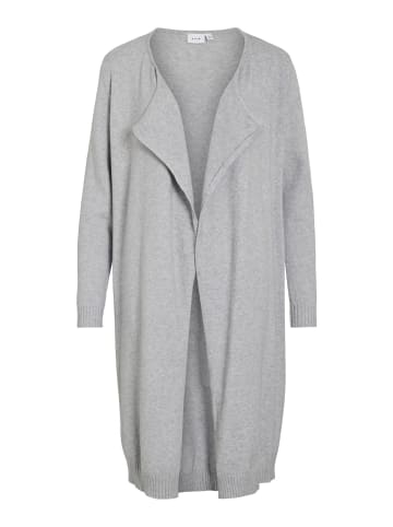 Vila Strickjacke in Light Grey Melange