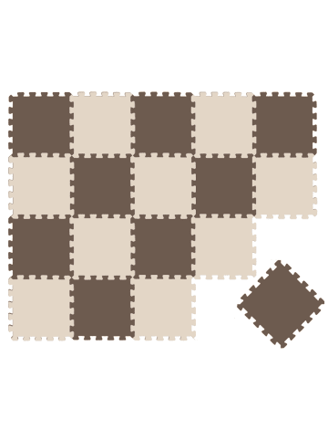 LittleTom Baby Spielmatte Luna 18-tlg. im zwei Farben Mix