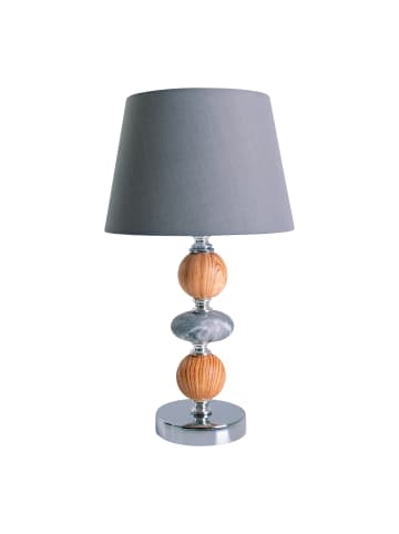 näve Tischleuchte "ARAGA" in grau - (L)20 cm x (B)20 cm x (H)36 cm