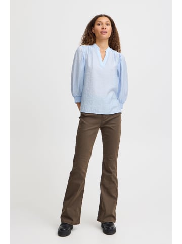 PULZ Jeans PZMIRA Blouse Feminine Silhouette in Kentucky Blue