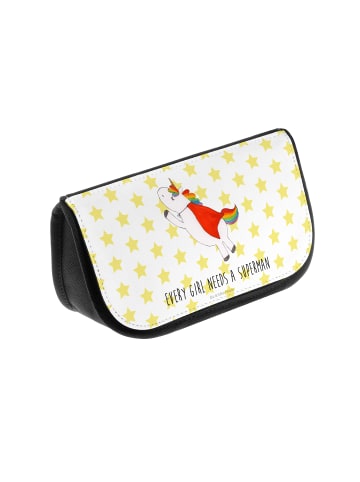 Mr. & Mrs. Panda Kulturbeutel Einhorn Super mit Spruch in Weiß