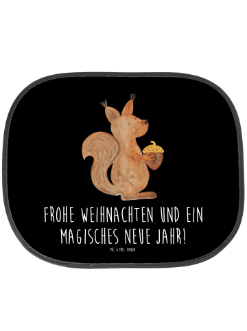 Mr. & Mrs. Panda Sonnenschutz Eichhörnchen Weihnachten mit Spruch in Schwarz