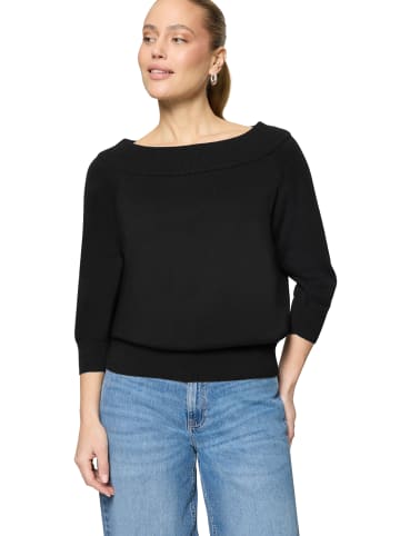 Zero  Strickpullover im Camen-Look in Black Beauty