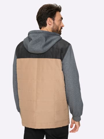WITT WEIDEN Jacke in camel-anthrazit-meliert