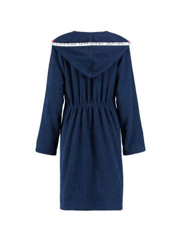 Cawö Cawö Bademäntel Damen Reißverschluss mit Kapuze Sea Salt Sand 3101 navy - 133 in navy - 133