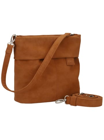 Zwei Beuteltasche Mademoiselle M8 in Nubuk-Cognac