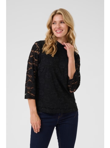 Cream Langarm-Bluse CRLasi Straight fit in Pitch Black