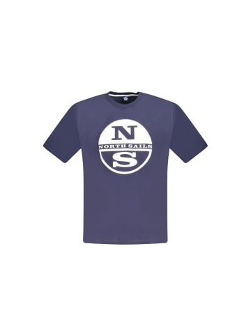 North Sails Blaues Baumwoll-T-Shirt