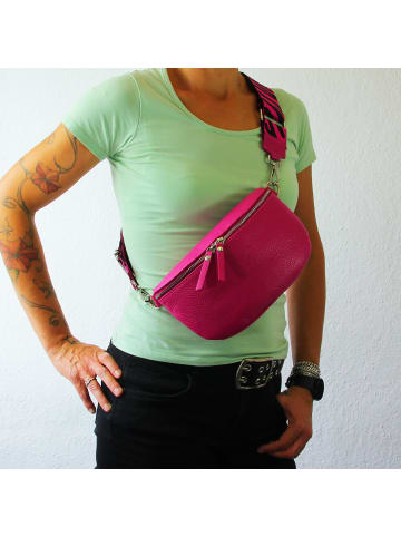 Florence Leder Gürteltasche Florence Tasche pink, mehrfarbig ca. 25cm