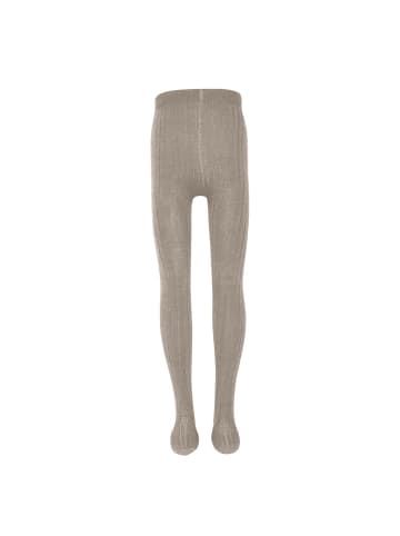 ewers Strumpfhose Rippe in dunkel beige meliert