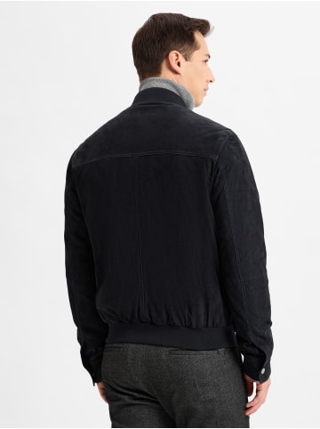 Finshley & Harding Lederjacke in marine