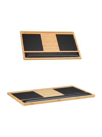 relaxdays Laptoptisch in Natur 17 Zoll