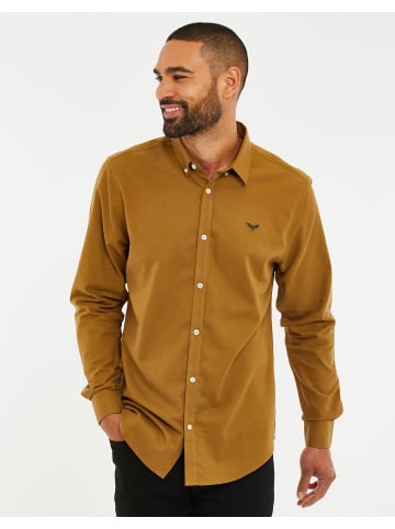 Threadbare Langarmhemd Beacon in camel