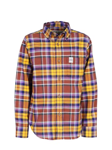 Band of Rascals Shirts " Flannel Check " in dark-purple-mustard