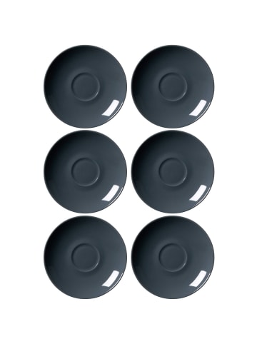 Ritzenhoff & Breker 6er Set Kaffeeuntertassen Doppio in – ø 16 cm in Anthrazit