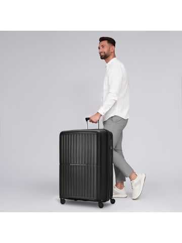 Pactastic Collection 01 4 Rollen Trolley L 76 cm mit Dehnfalte in black-metallic