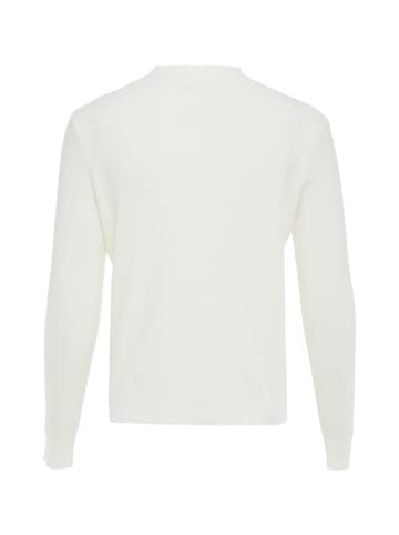 paino Damen Strickpullover in Wollweiss