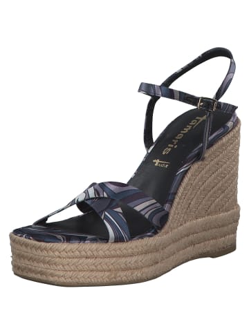 Tamaris Plateau-Sandaletten in black comb