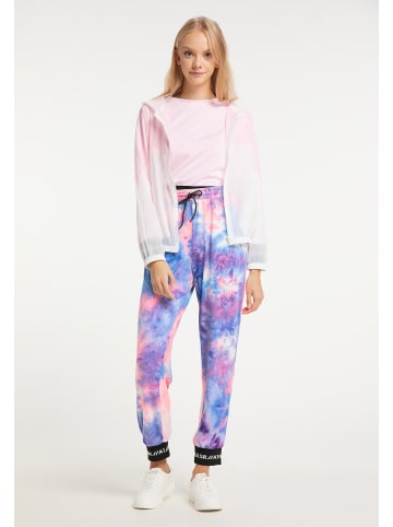 myMO ATHLSR Damen Windbreaker in Weiss Rosa