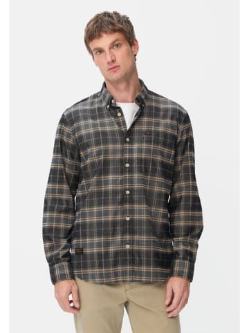 Camel Active Baumwollhemd mit Button-Down-Kragen in Tintenblau