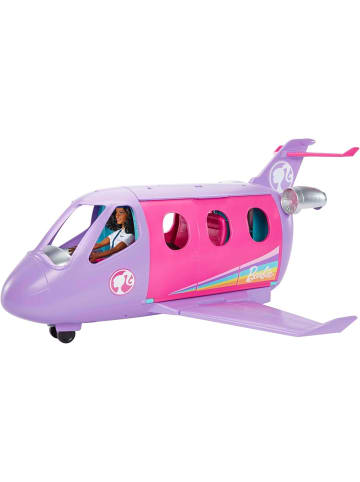 Barbie Flugzeug + Pilot Puppe, bewegliche Räder Reiseaufkleber ab 3 J