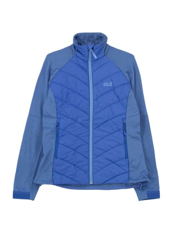 Jack Wolfskin Jacke Sutherland Hybrid Fleece Softshell in Blau