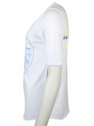 LIEBLINGSSTÜCK V-Kragen T-Shirt für Damen in hell-blau