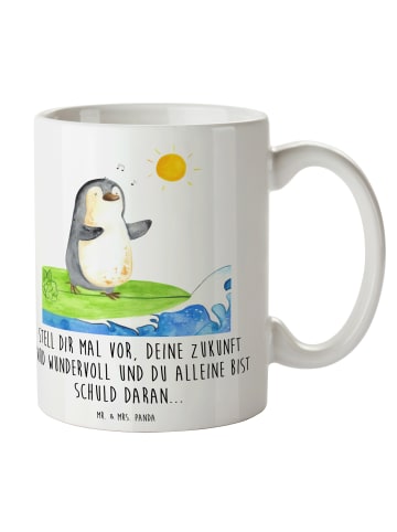 Mr. & Mrs. Panda Tasse Mutig zu sich selbst stehen mit Spruch in Weiß