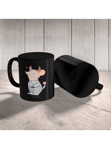 Mr. & Mrs. Panda Teetasse Sturer Stier mit Spruch in Schwarz