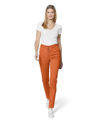MADELEINE Highwaist-Jeans aus Power-Stretch in kürbis