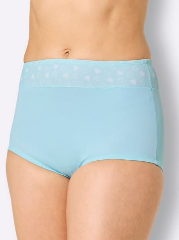 WITT WEIDEN Taillenslip in 2x mint-weiß-bedruckt + 1x mint