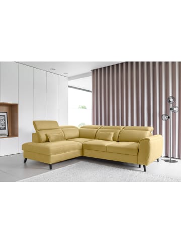 MF Design Nobel Recamiere Links in Gelb -  (L) 265 x (B) 265 x (H) 100 cm
