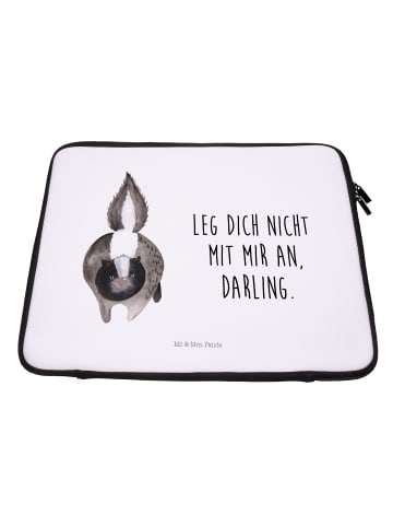 Mr. & Mrs. Panda Notebook Tasche Stinktier Angriff mit Spruch in Weiß