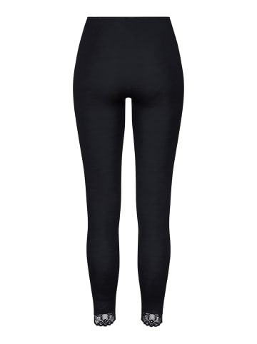 Hanro Leggings Woolen Lace in Black