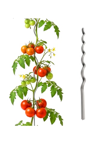 relaxdays 10 x Tomaten Spiralstab - 170 cm