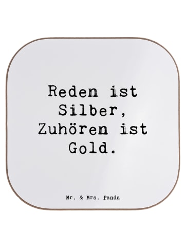 Mr. & Mrs. Panda gläseruntersetzer Spruch Konflikte friedlich lö... in Weiß