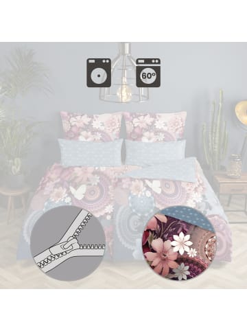 Hip Satin Wendebettwäsche in rosé