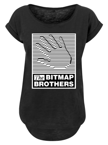 F4NT4STIC Long Cut T-Shirt Retro Gaming Bitmap Bros in schwarz