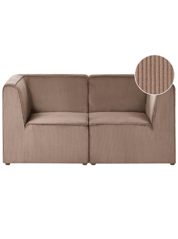 Beliani 2-tlg Modulsofa LEMVIG in Beige