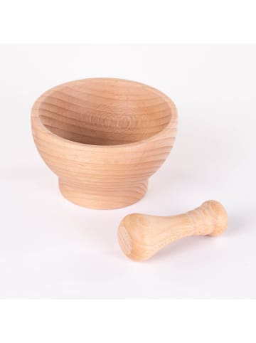 Practic Mörser aus Buchenholz in Braun, (B) 10,5 x (H) 6,5 cm