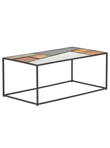 home24 Couchtisch Jalga in Mango / Schwarz