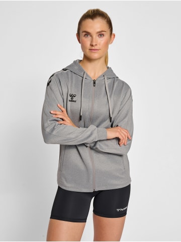 Hummel Reißverschluss Kapuzenpullover Hmlcore Damen in GREY MELANGE