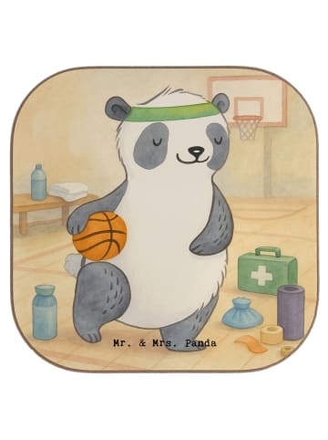 Mr. & Mrs. Panda gläseruntersetzer Panda Basketball Design ohne ... in Weiß