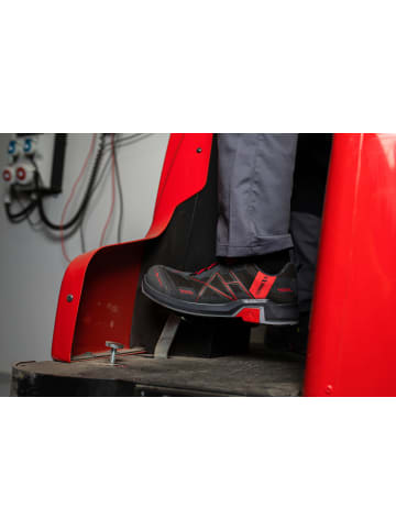 HAIX Sicherheitsschuhe CONNEXIS Safety T low in grey-red