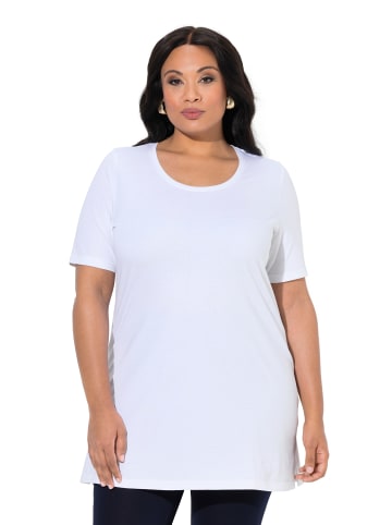 Ulla Popken Longshirt in schneeweiß