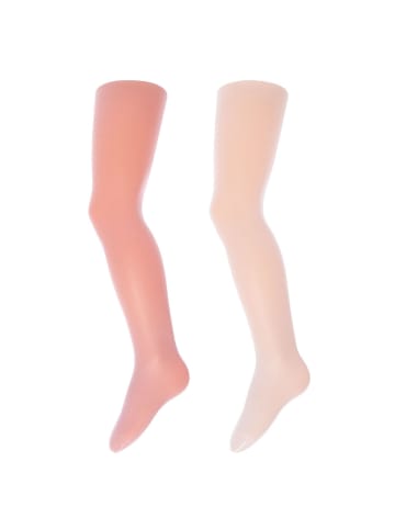 ewers 2er-Set Strumpfhose 2er Pack Microtouch 40 in hellrosa-latte